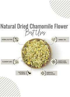Awafi Mill Chamomile Flowers | Pure Dried Chamomile Flowers | Raw & Natural | Chamomile Herbal Tea | Matricaria Recutita Harvest  - Image 3