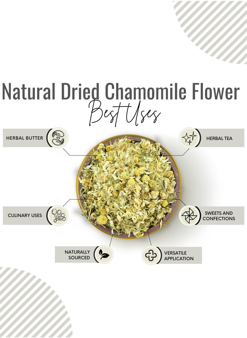 Awafi Mill - Chamomile Flowers | Pure Dried Chamomile Flowers | Raw & Natural | Chamomile Herbal Tea | Matricaria Recutita Harvest - Image 1