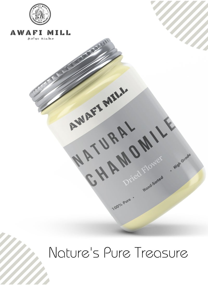 Awafi Mill - Chamomile Flowers | Pure Dried Chamomile Flowers | Raw & Natural | Chamomile Herbal Tea | Matricaria Recutita Harvest - Image 1