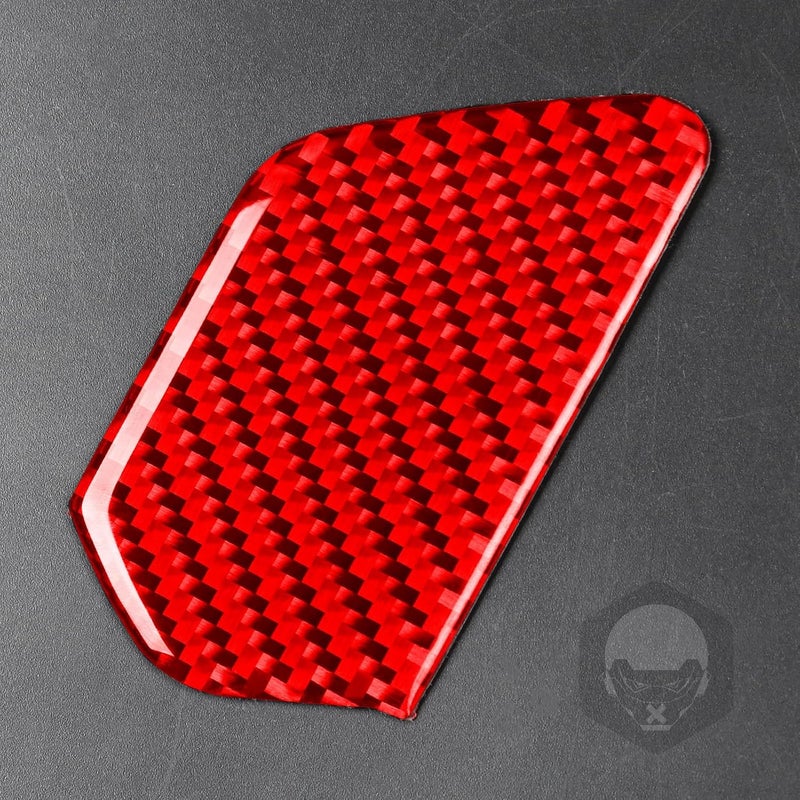 PJFUS Car Inner Door Bowl Panel Collision Protector Handle Bowl Cover Pad Sticker Real 3K Red Carbon Fiber Trim Compatible with Hyundai Sonata 2015 2016 2017 Auto Interior Accessories Decoration - Image 5
