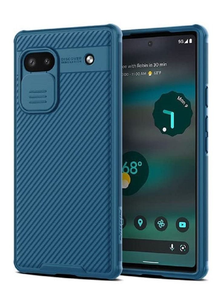 KASTWAVE Case for Pixel 6A with Slide Camera Cover, TPU and Silicone Case for Google Pixel 6A Phone 5G Case 6.1''  - Image 1