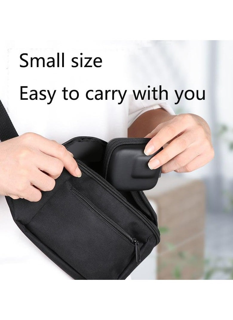 Portable Mini Camera Bag Compatible with GoPro Hero 5-12 / DJI Osmo Action 2-3 / Campark / AKASO,PU Case Hard Shell Storage Case