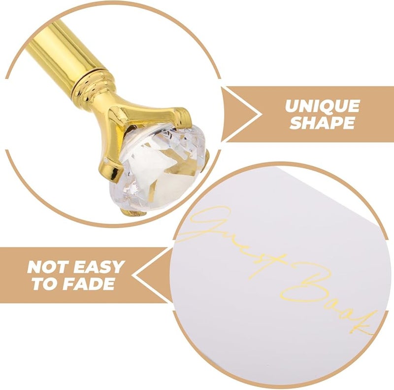 دفتر ضيوف الزفاف لحفل دش العروس وحفلة الذكرى السنوية مع أقسام الرسائل - Image 4