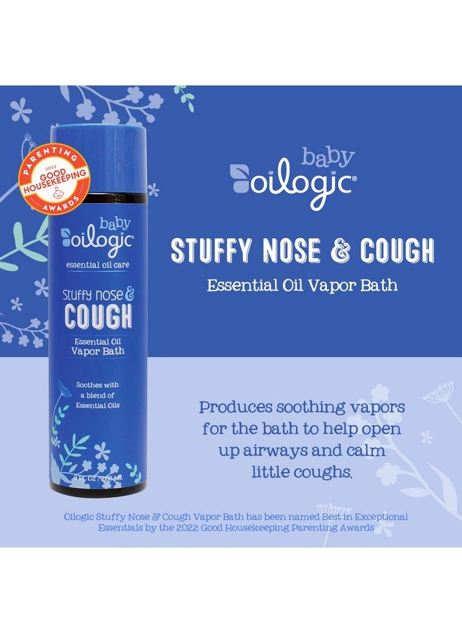 Oilogic - Stuffy Nose And Cough Vapor Bath Relief For Babies & Toddlers Essential Oil Breathe Blend Naturally Soothes With 100% Pure Lavandin Orange Eucalyptus Oil & More 266Ml (9 Fl Oz) - Image 1