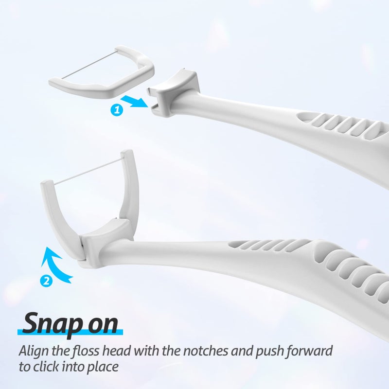 RAZOKO Ultimate Flosser Kit with 2 Handles and 240 Extra Strength Refills - Image 5