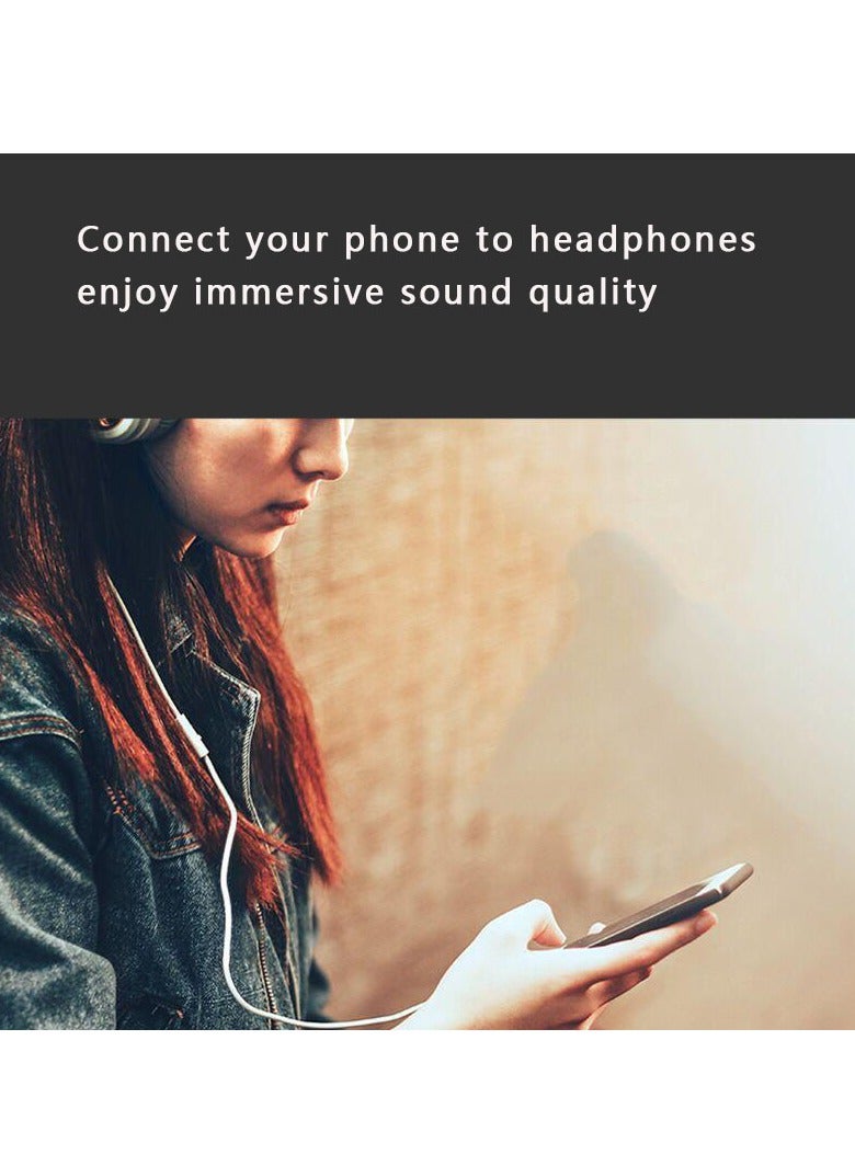 سام كابل من منفذ Type C إلى Aux مقاس 3.5 مم أبيض - Image 4