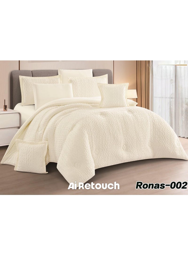 Ronas 5-piece summer microfiber bed set (single size, 230x170 cm) made of excellent quality material.