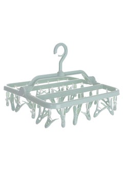 Oasisgalore Clothes Drying Racks, Foldable Laundry Drying Hanging Rack with 32 Clips, Foldable Laundry Clip  - Image 1