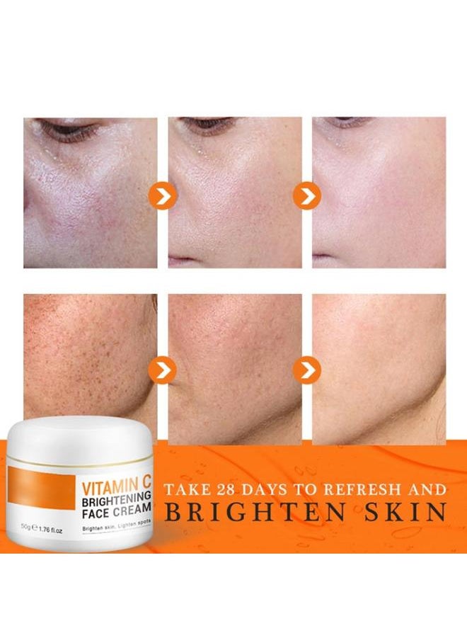JoyPretty - Vitamin C Face Cream Fading Fine Lines Moisturizing Skin Nourishing Facial Repairing Cream 50g - Image 1