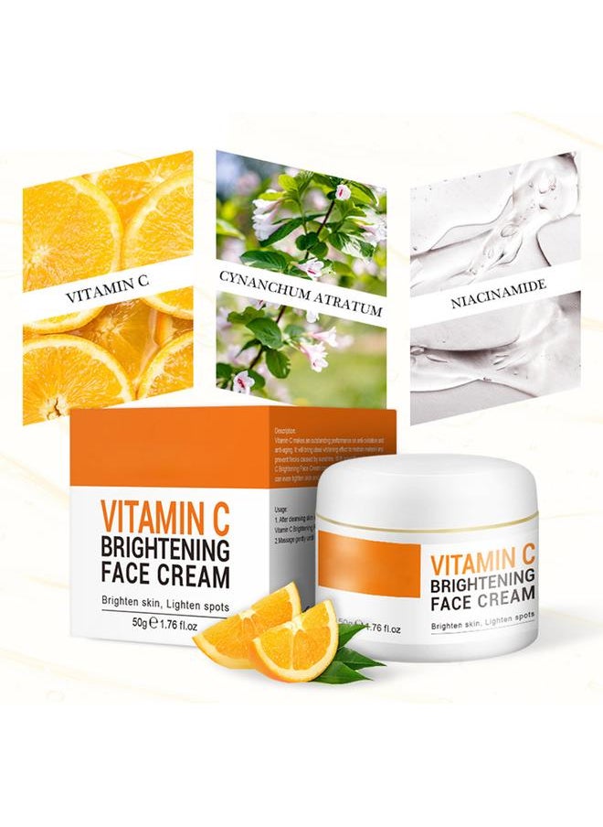 JoyPretty - Vitamin C Face Cream Fading Fine Lines Moisturizing Skin Nourishing Facial Repairing Cream 50g - Image 1