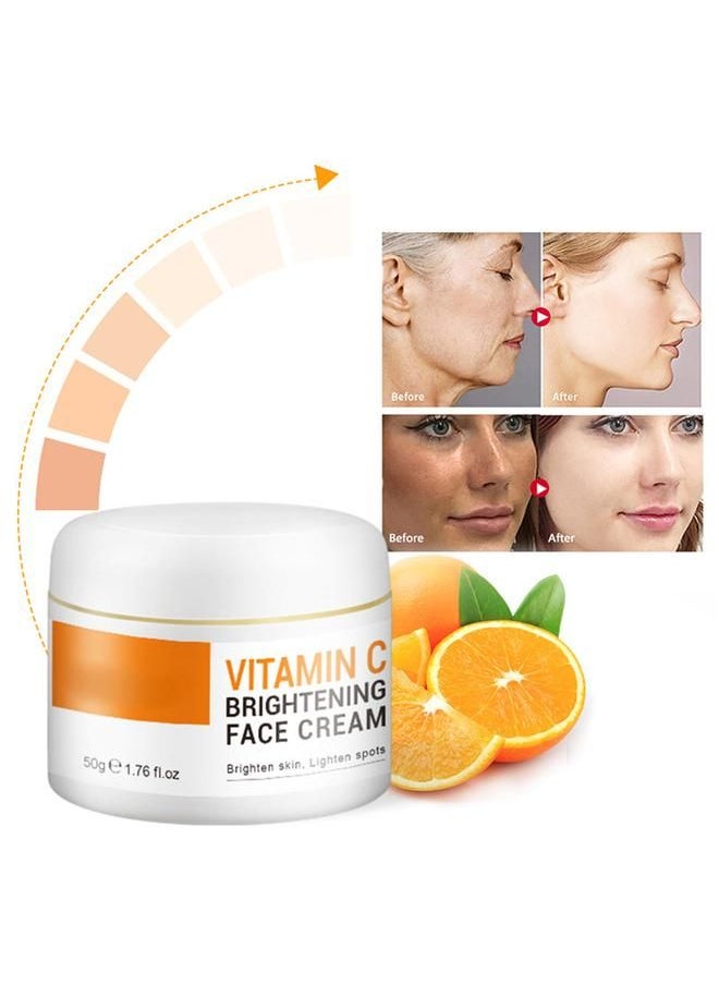 JoyPretty - Vitamin C Face Cream Fading Fine Lines Moisturizing Skin Nourishing Facial Repairing Cream 50g - Image 1