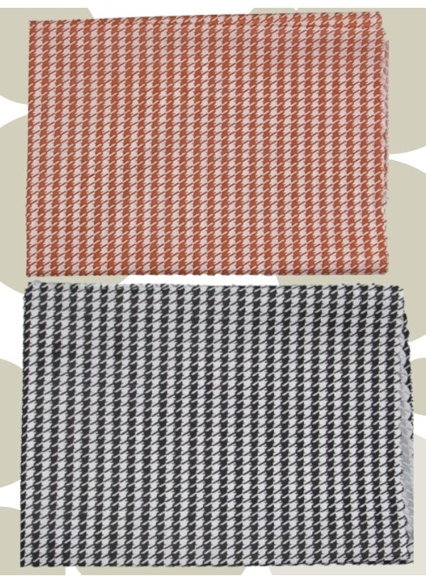 Aly Style 5-Piece Tablecloth Set - Houndstooth Pattern, 120 x 170 cm | Stylish and Functional Set - pzsku/Z05D190F51E240184938FZ/45/_/1741272190/a6faf4db-bdd8-451c-a3a3-2169b8f90365