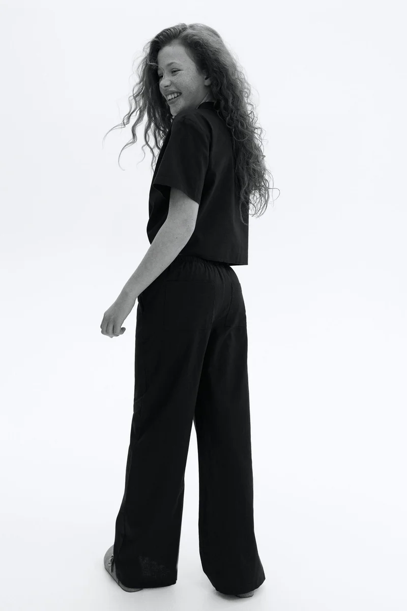 اتش اند ام Linen-blend trousers