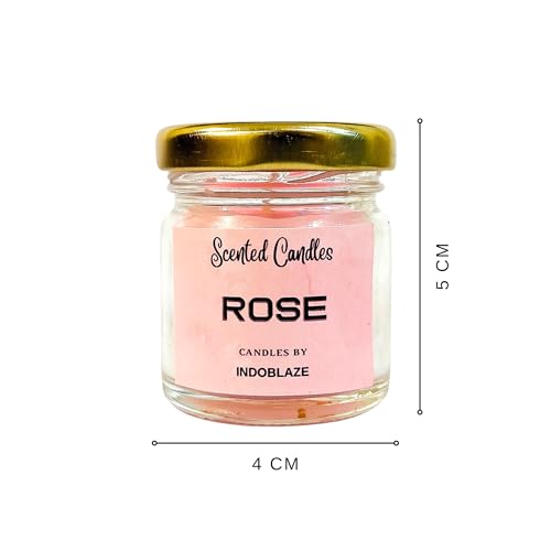 Indoblaze Paraffin Wax Scented Candles For Home Decor | Fragrance Candles For Bedroom | Candles For Gifting (Pack Of 6) - Image 5