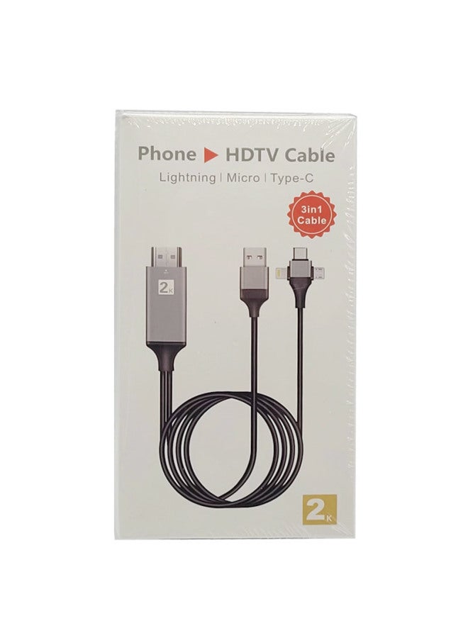 Neutral Type-c To Hdmi Cable 4k60hz30hz Screen Converter Computer Mobile Phone Screen Converter - Image 1