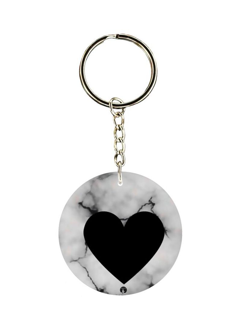 RKN Heart Printed Keychain