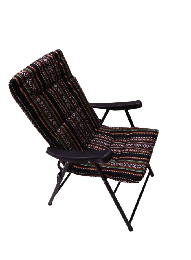 SMART HOME Sadu folding chair set with armrest consists of two chairs, a picnic seat, a sports chair, an outdoor chair and a garden chair - Image 4