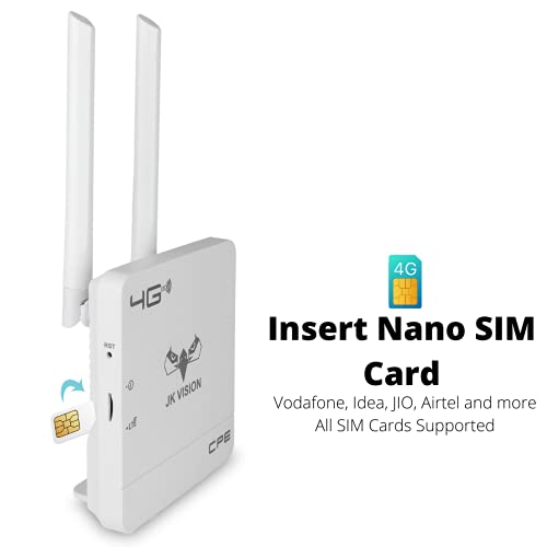 JK Vision J.K.Vision 4G Router WiFi Dongle Device, Support All sim Cards, Speed Upto 150Mbps, Support DVR, NVR, WiFi Camera - Image 2