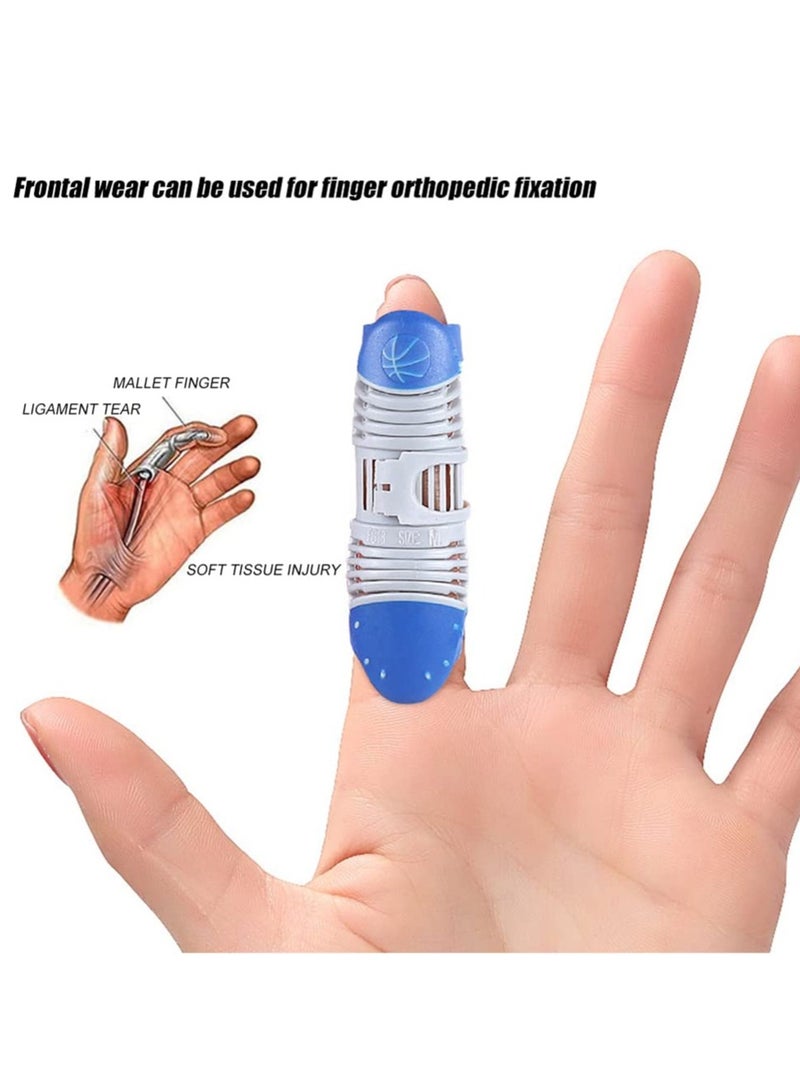 2 Pcs Adjustable Finger Splints, Breathable Finger Support Sleeves for Sports, Finger Protector for Basketball, Tennis, Arthritis Relief, Injury Recovery - Image 4