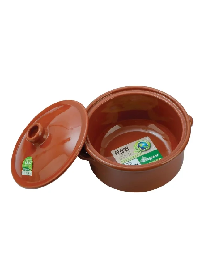 جراوبيرا طاجن فخار بني خالٍ من الرصاص  سم