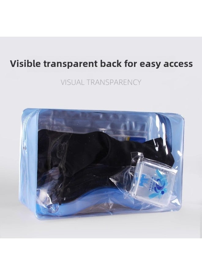 Generic Wet And Dry Separation Wash Bag Portable Men's And Women's Large Capacity Sports Fitness Special Bag Swimming Storage Bag-Color:Swimming Bag Black - Image 3