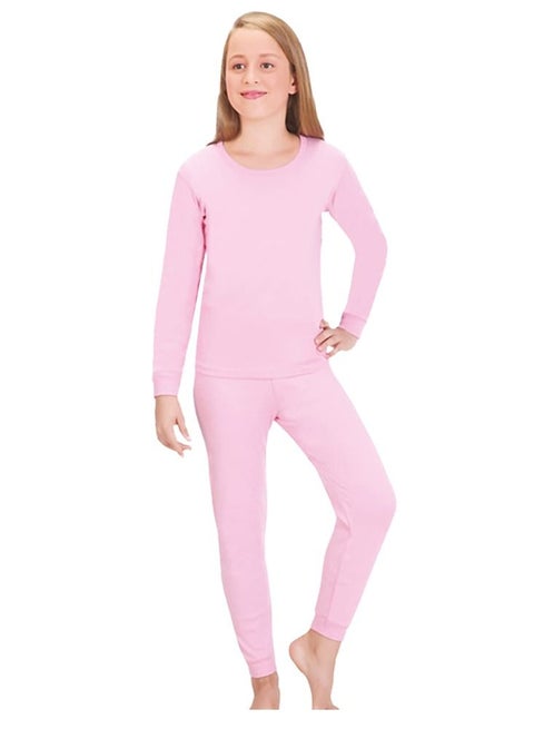 Girls Cotton Interlock Thermal Set