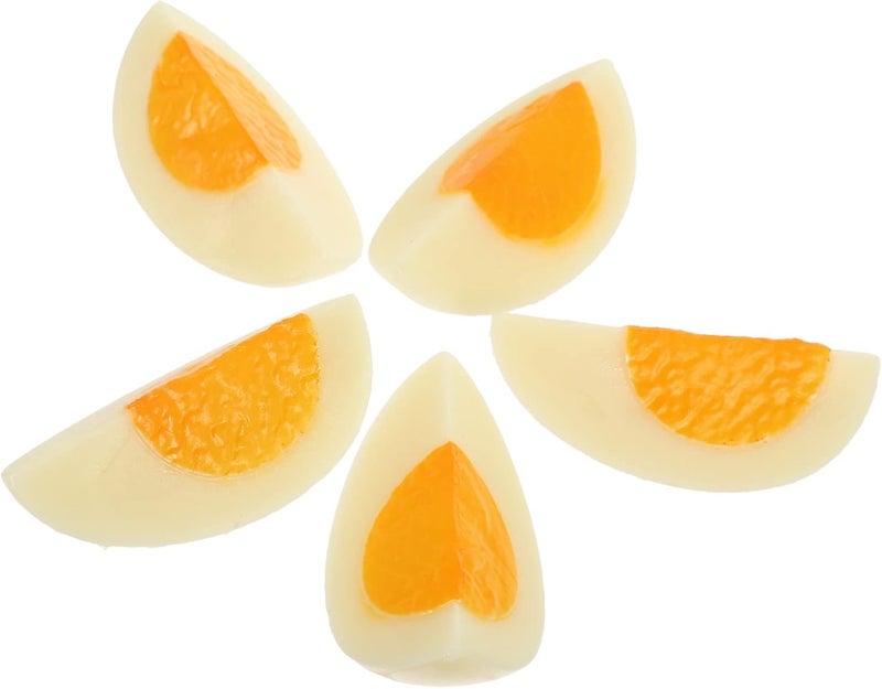 Lifelike Artificial Chicken Eggs Set Of 4 Food Photography Props Kitchen Decor - Image 1