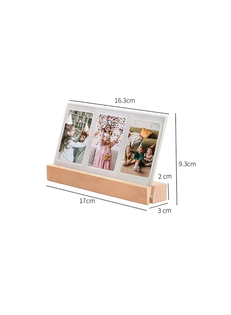 Desktop Decor 3 in 1 3 inch Photo Frame Acrylic LED Light Photo Table Instant Film Camera For Fujifilm Instax mini  - Image 3
