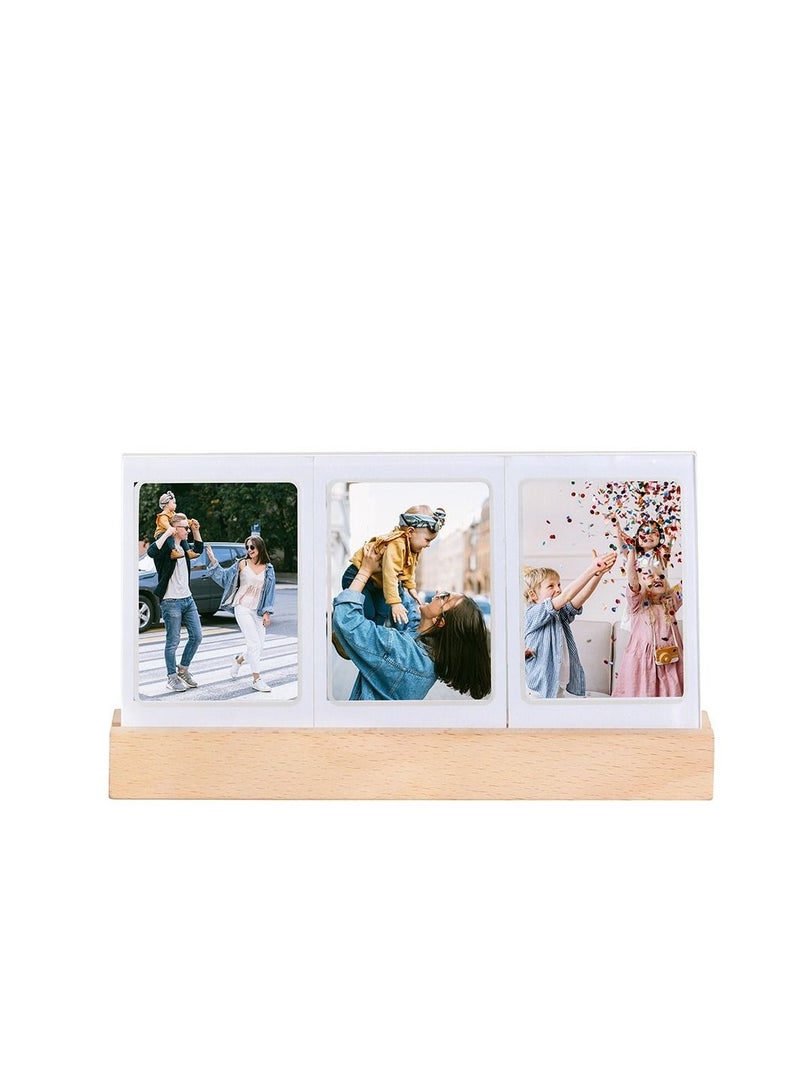 Desktop Decor 3 in 1 3 inch Photo Frame Acrylic LED Light Photo Table Instant Film Camera For Fujifilm Instax mini  - Image 4