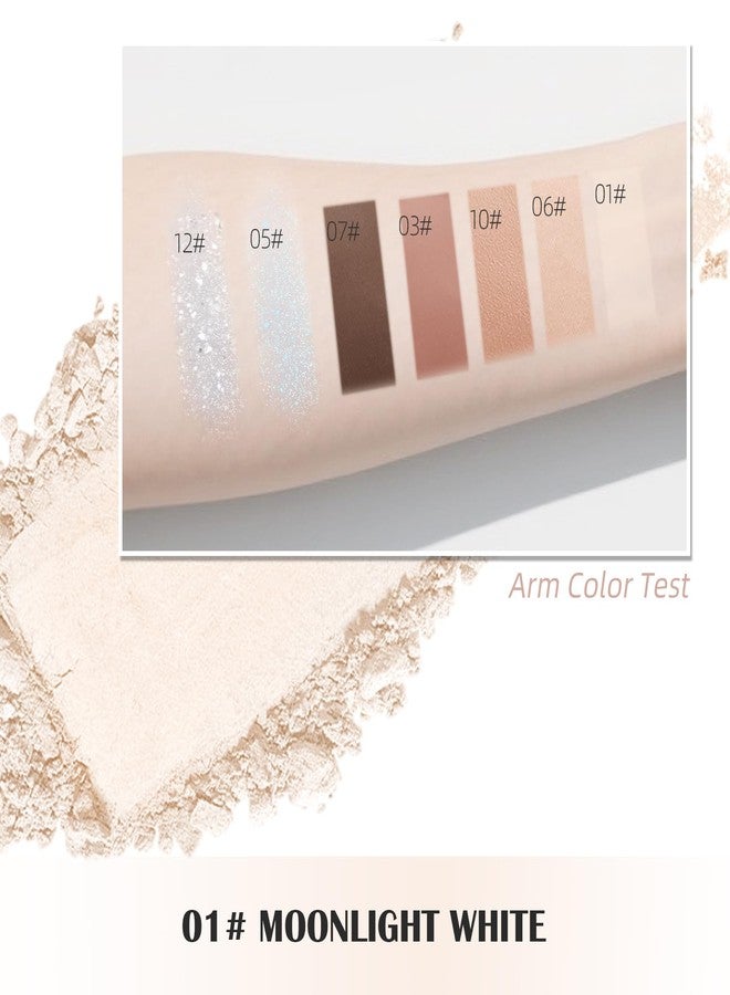Euphily Single Matte Eyeshadow Palette, Moonlight White Eye Shadow Makeup for Women, Smooth Eye-Shadow Powder with Lightweight & Blendable Formula for Daily Eye Shadow Palette Fairy Makeup #01 - Image 5