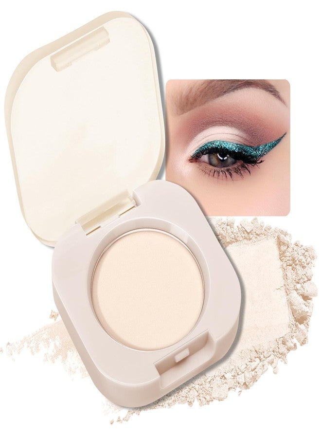Euphily Single Matte Eyeshadow Palette, Moonlight White Eye Shadow Makeup for Women, Smooth Eye-Shadow Powder with Lightweight & Blendable Formula for Daily Eye Shadow Palette Fairy Makeup #01 - Image 1