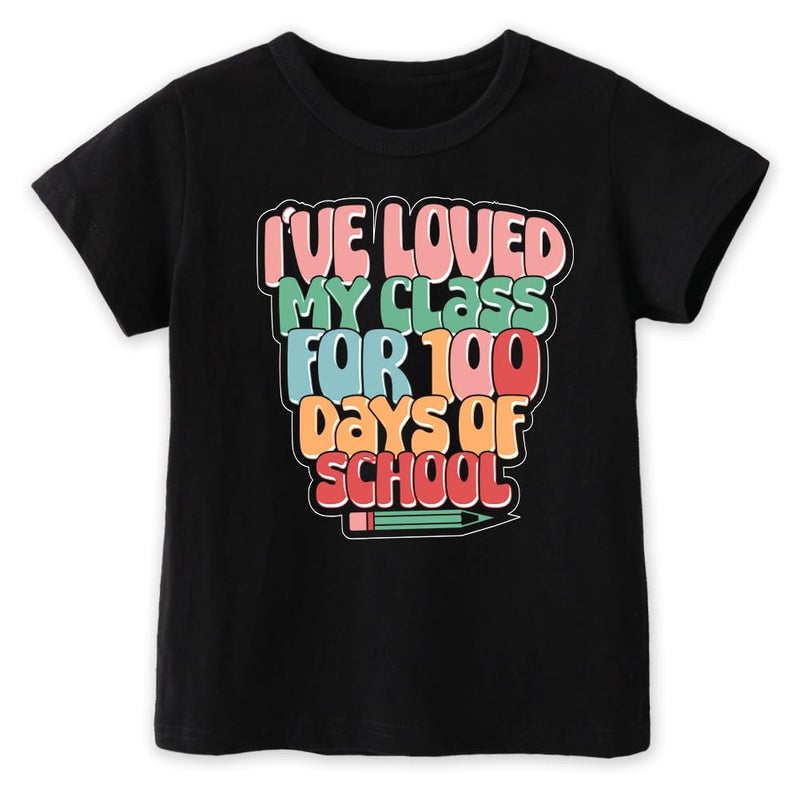 cheerilulu Toddler 100 Day of School Shirt for Boys Kid Grils, My Happy 100th Day of School T Shirt, Cotton Blend, Funny Design :4-7T - Image 1