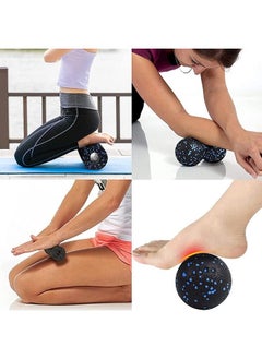 Arabest Fitness Yoga Equipment Foam Roller - 4 in 1 High Density Foam Roller Set， Leg Back Neck Pain and Muscle Exercise, Yoga Foam Roller for Physical Therapy Core Pain Relief Deep Tissue Massage  - Image 4
