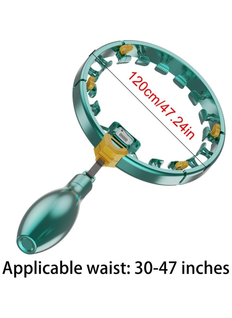 Gonice - Smart Fitness Hoop, 400g Smart Weighted Fit Hoop Plus Size, Infinity Fitness Exercise Hoop, Detachable Hoop for Abdomen Fitness, Intelligent Weighted Fitness Hoop for Workout Exercise Gym - Image 1