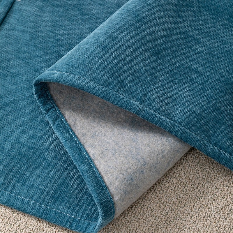 Le Su Chenille Sofa Armrest Cover with Side Pocket, Universal Fit, Dust-Proof Armchair Protector, Solid Color, Simple Style - Image 4