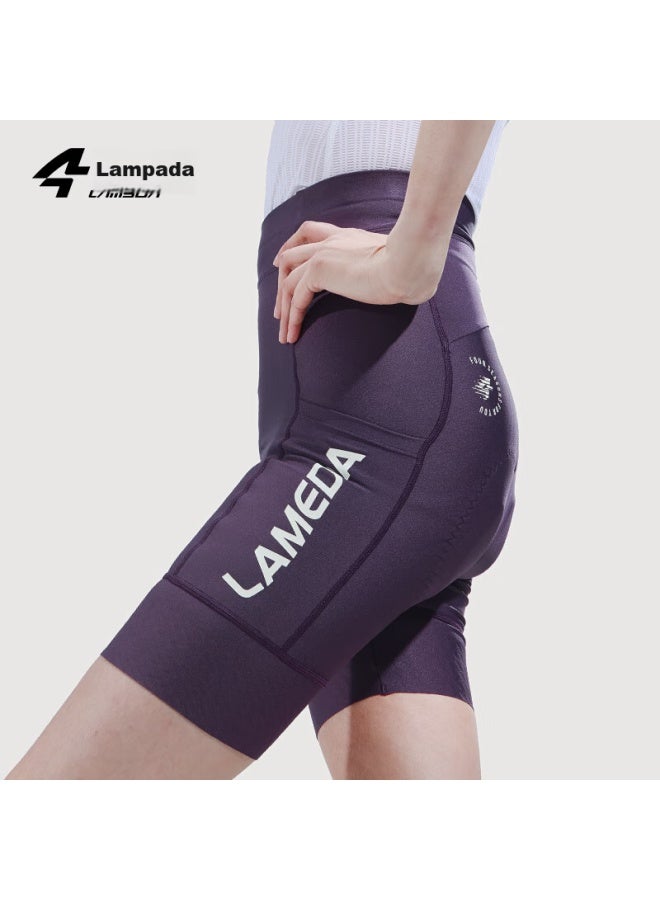Lampada Lanpada Spring And Summer Sun Protection Shorts With Pockets For Women, Cycling Shorts For Mountain Biking, Road Biking, Qingmeng, Caodi Purple, Size S - Image 1