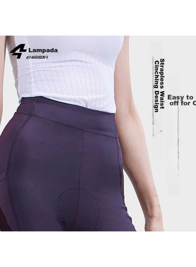 Lampada Lanpada Spring And Summer Sun Protection Shorts With Pockets For Women, Cycling Shorts For Mountain Biking, Road Biking, Qingmeng, Caodi Purple, Size S - Image 4
