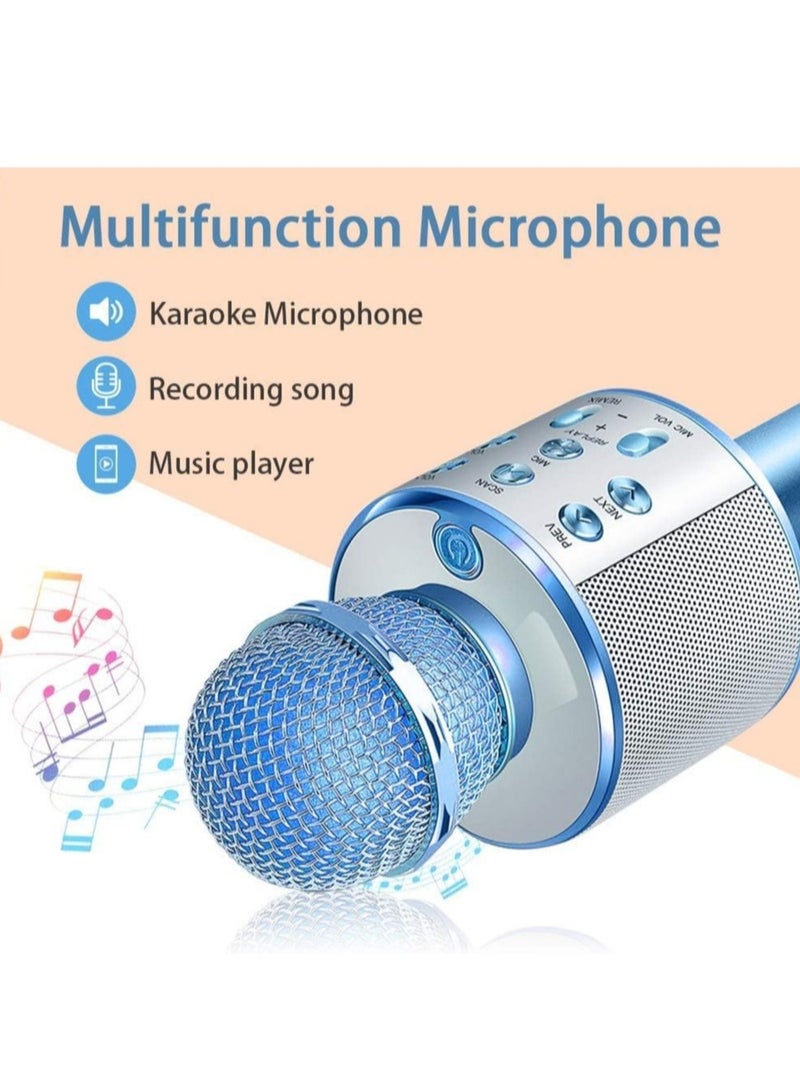Wireless Bluetooth Karaoke Microphone Machine,Portable Handheld Karaoke Bluetooth Handheld Karaoke Speaker Player Machine for Kids Adults Home KTV Party for Android/Iphone/Ipad/Pc Girl Boy - Image 4