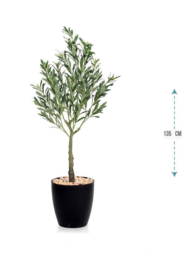 DRAMA HOME Artificial Olive Tree 135 cm Elegant Natural Touch for Your Home Décor  - Image 2