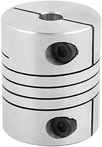 3DINNOVATIONS 5mm to 8mm Shaft Coupling with Two Set Screw and Two Tightening Screw Stepper Motor Coupler Joint Connector for 3D Printer CNC Machine (1Pc) - Image 1