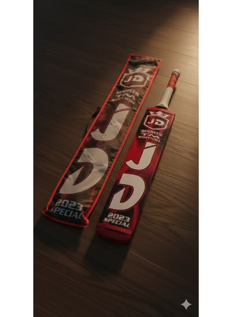 JD Sports 2023 Special TM Edition Tape Ball Cricket Bat | Lightweight, Durable & Power Hitting - Image 4