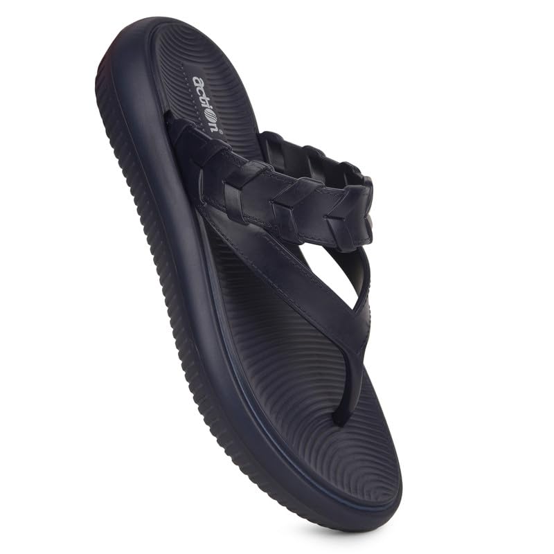 Action Women’s Thong Flip-Flops-ONTL-45-Blue-7 - Image 1