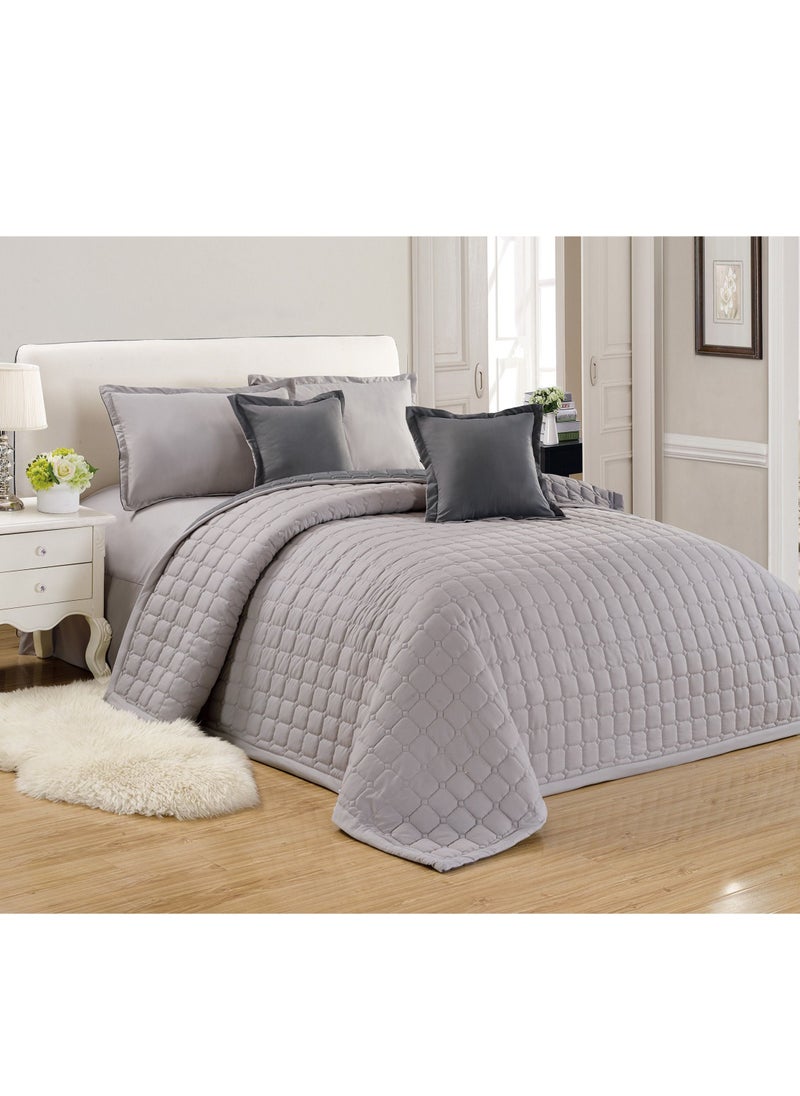 Sleep night Sleep Night 6 Pieces Comforter Set King Size 220 X 240 Cm Dual color Reversible Bedding Set for All Seasons 