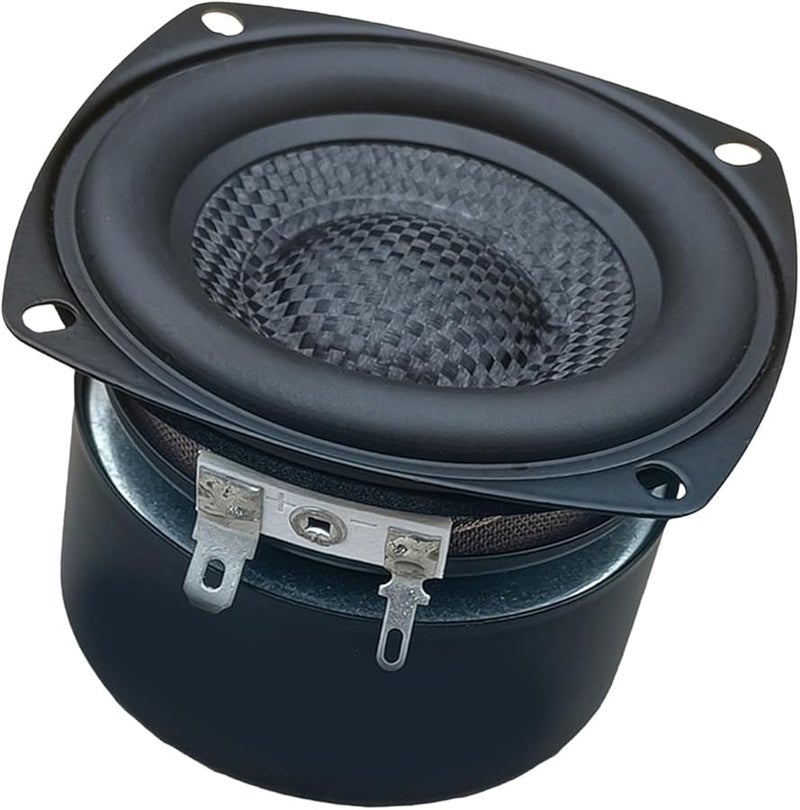 مكبرات صوت محمولة مقاس 3 بوصات مربعة مع ووفر للأنظمة الصوتية عالية الدقة، إعداد سهل، حساسية 86 ديسيبل، 25 واط، 8 أوم - Image 1