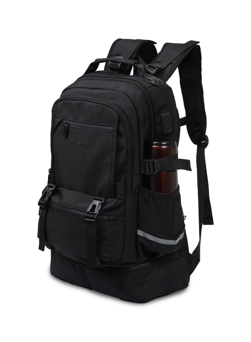 PRESIDENT Premium Daily Backpack Waterproof, Fits 20” Laptop, Lightweight & Durable Travel Backpack for Work, Study & Daily Use (Black) MODEL-BPP7017 - Image 5