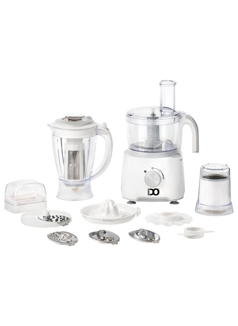 IDO IDO Food Processor 1000 W 25 Functions – White FP1000-WH 