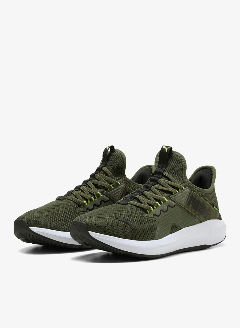 Puma Moss Veil-PUMA Black-Lime Squeeze Softride Enzo 5 Slip Tech for Men | Best Price UAE