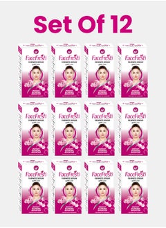 Face Fresh Set of 12 Fairness Face Serum - Alpha Arbutin & Glutathione, Brightening & Glowing Skin, Clears Dark Cells, Best for Dry Skin but can use for All Skin Types 3ml 