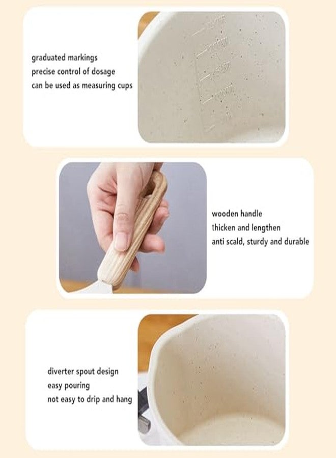 Zerodis Nonstick Small Pot, Small Nonstick Pot Nonstick Small Saucepan Nonstick Small Cookware Nonstick Mini Pot Nonstick Small Fry Pan Nonstick Aluminum Sauce Pot Induction Compatible - Image 3