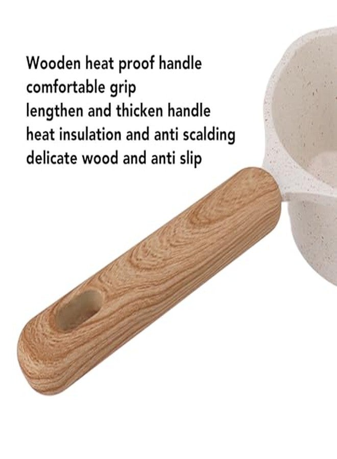 Zerodis Nonstick Small Pot, Small Nonstick Pot Nonstick Small Saucepan Nonstick Small Cookware Nonstick Mini Pot Nonstick Small Fry Pan Nonstick Aluminum Sauce Pot Induction Compatible - Image 4